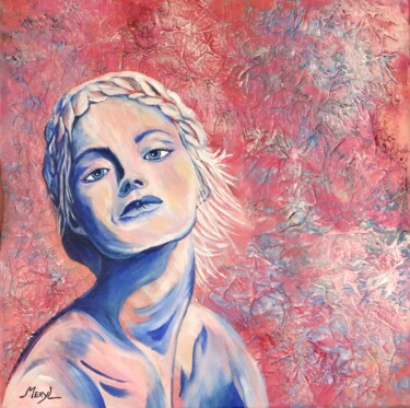 Malerei mit dem Titel "Alicia" von Meryl, Original-Kunstwerk, Acryl