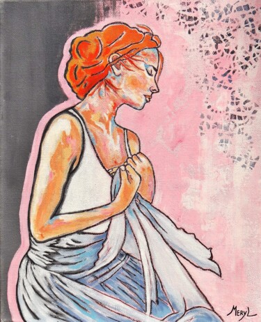 「Esther」というタイトルの絵画 Merylによって, オリジナルのアートワーク, アクリル