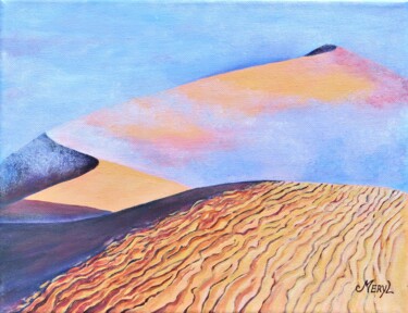 Peinture intitulée "Brume matinale dans…" par Meryl, Œuvre d'art originale, Acrylique
