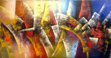 Painting titled "spectre-inka-traces…" by Marieta Bernedo -Balabeau, Original Artwork, Oil