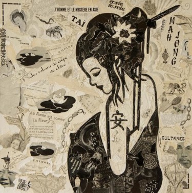 Installation intitulée "La geisha échinée" par Pascaline Hacard, Œuvre d'art originale