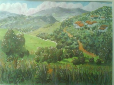Peinture intitulée "zitouna" par Messahel, Œuvre d'art originale