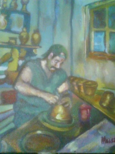 Peinture intitulée "fararji" par Messahel, Œuvre d'art originale
