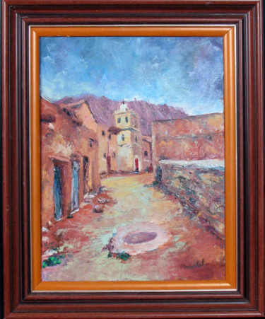 Peinture intitulée "à el kantara. biskra" par Messahel, Œuvre d'art originale