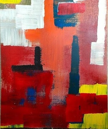 flower Pittura intitolato "flower" da Messaoud Ouacil Miles, Opera d'arte originale, Lacca