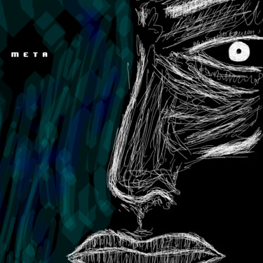 Arts numériques intitulée "MEtamaN" par Meta Shp, Œuvre d'art originale, Collage numérique