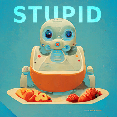 "STUPID" başlıklı Dijital Sanat Meta Shp tarafından, Orijinal sanat, Dijital Resim