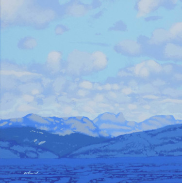 Loch Long to Arrochar Alps Peinture intitulée "Loch Long to Arroch…" par Malc, Œuvre d'art originale, Acrylique