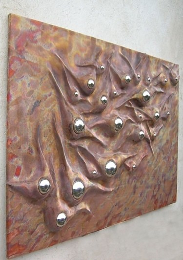 Sculpture titled "Metalot" by Jan Cyma, Original Artwork, Metals