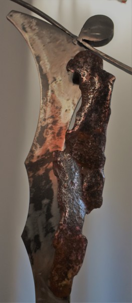 Sculpture titled "La Danseuse" by Métalucubration, Original Artwork, Metals