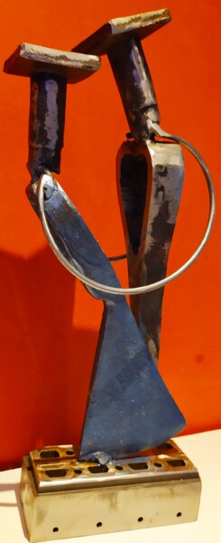 Skulptur mit dem Titel "tango" von Métalucubration, Original-Kunstwerk, Metalle
