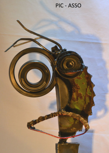 sculpture métal série trombine "Pic-Asso" Sculpture intitulée "sculpture métal sér…" par Métalucubration, Œuvre d'art originale, Métaux