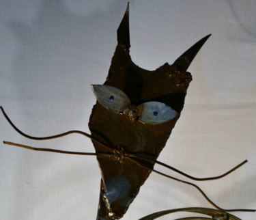 Sculpture titled "sculpture métal cha…" by Métalucubration, Original Artwork, Metals