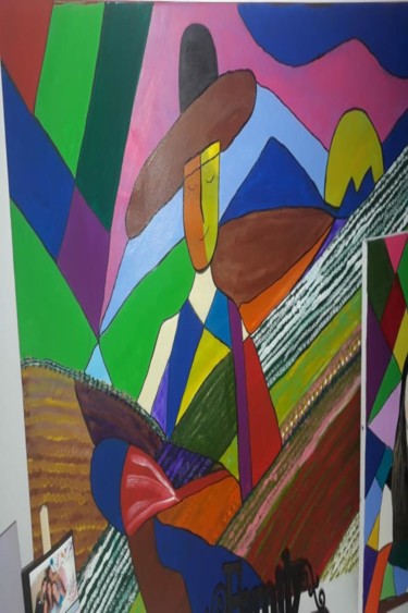 Peinture intitulée "PPTO" par Luciana Vieira, Œuvre d'art originale, Encre