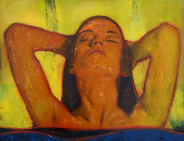 Картина под названием "The birth of Aphrod…" - Metin Sakalov, Подлинное произведение искусства, Масло Установлен на Деревянн…