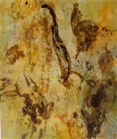 Peinture intitulée "Regard sur la préhi…" par Meunier, Œuvre d'art originale