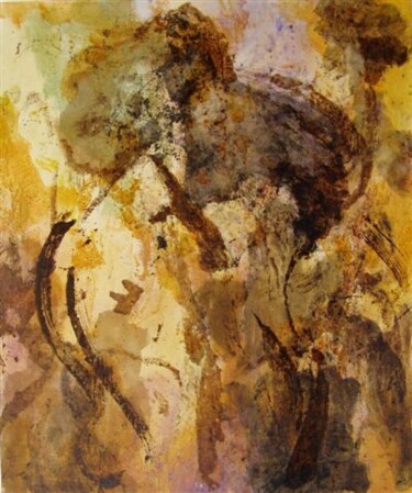 Peinture intitulée "Regard sur la préhi…" par Meunier, Œuvre d'art originale