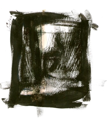 Drawing titled "Idée noire 18" by Meziane Boussaid, Original Artwork, Ink