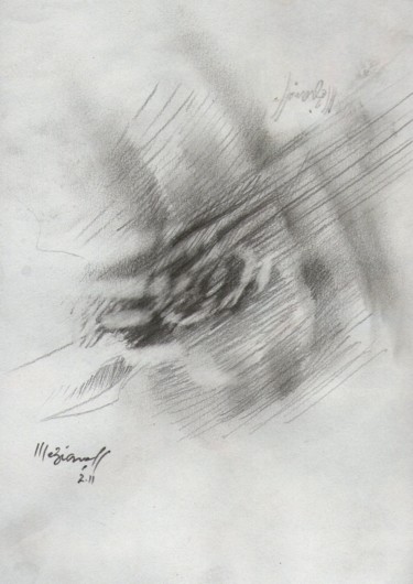 Dessin intitulée "Délimiter 02" par Meziane Boussaid, Œuvre d'art originale, Crayon