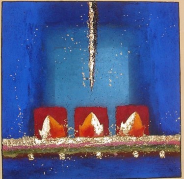 Peinture intitulée "pigments du sud" par Bleu Meziani, Œuvre d'art originale