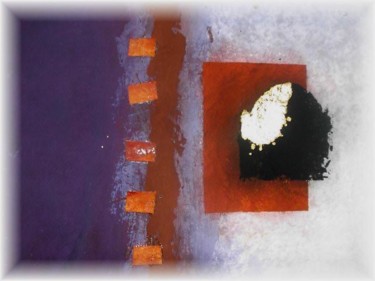 Peinture intitulée "violet N° 2" par Bleu Meziani, Œuvre d'art originale