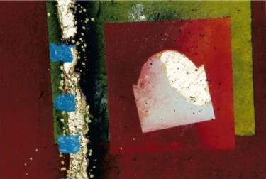 Peinture intitulée "rouge ......." par Bleu Meziani, Œuvre d'art originale