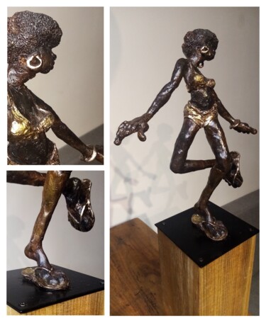 Escultura intitulada "DO BRASIL" por Marco, Obras de arte originais, Bronze