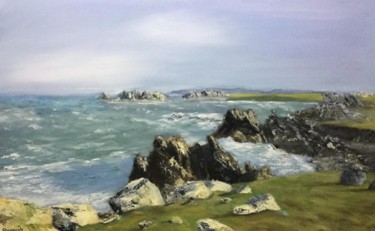 Painting titled "Ouessant" by Marie-Françoise Durnerin, Original Artwork, Oil