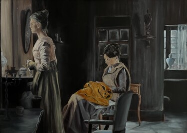 Pittura intitolato "Eugénie Grandet" da Marie-Françoise Durnerin, Opera d'arte originale, Olio