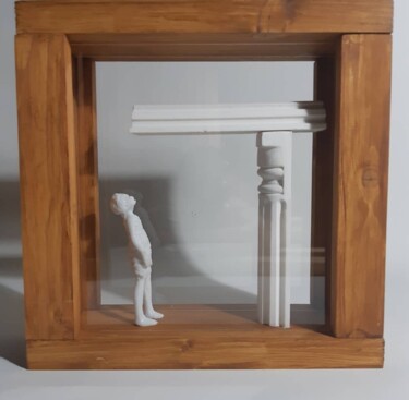 Escultura titulada "Serie Boxes #1" por Fournier, Obra de arte original, Resina