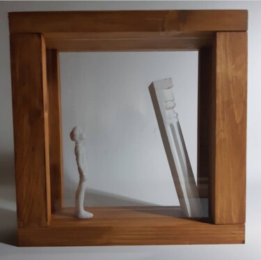Sculpture intitulée "Serie Boxes #3" par Fournier, Œuvre d'art originale, Résine
