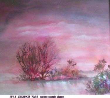 Painting titled "N° 53 SILENCE" by France, Original Artwork, Oil