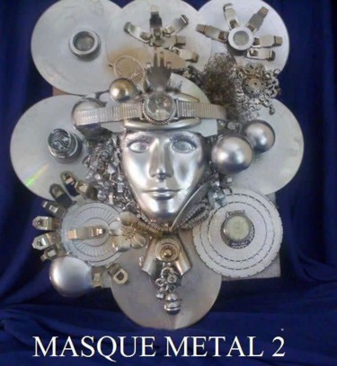 Artisanat intitulée "MASQUE METAL 2" par France, Œuvre d'art originale