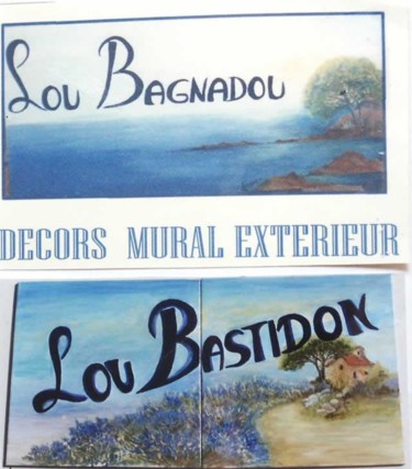 Pintura intitulada "PANNEAUX  EXTERIEURS" por France, Obras de arte originais