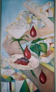 Painting titled "Vidas" by M.Gloria, Original Artwork, Oil