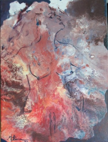 Painting titled "Terra Mãe" by M.Gloria, Original Artwork, Oil