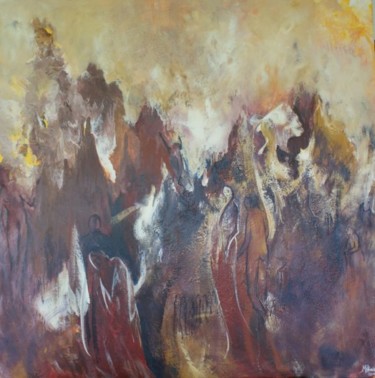 Painting titled "Consciência II" by M.Gloria, Original Artwork, Oil