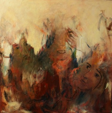 Peinture intitulée "Homo sapiens II" par M.Gloria, Œuvre d'art originale, Huile