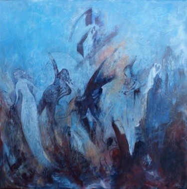 Pintura intitulada "Dança da vida" por M.Gloria, Obras de arte originais, Óleo