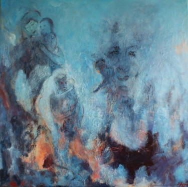 Pintura intitulada "Re...nascer" por M.Gloria, Obras de arte originais, Óleo