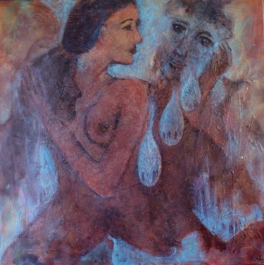 Peinture intitulée "Lacrima" par M.Gloria, Œuvre d'art originale, Huile