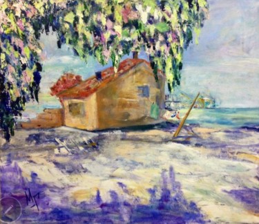 Картина под названием "Summer mood" - Maria Mikhaylova-Goldman, Подлинное произведение искусства, Масло Установлен на Деревя…