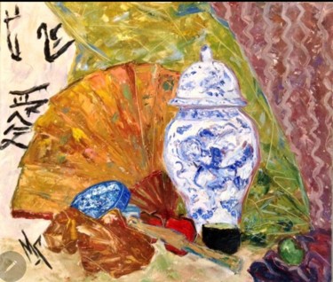 Peinture intitulée "На тему Востока....…" par Maria Mikhaylova-Goldman, Œuvre d'art originale, Huile Monté sur Châssis en bo…
