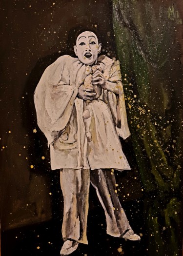 Картина под названием "Old circus" - Maria Mikhaylova-Goldman, Подлинное произведение искусства, Масло Установлен на Деревян…