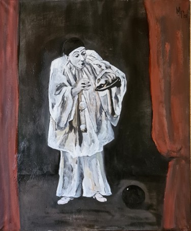Schilderij getiteld "One in the silence" door Maria Mikhaylova-Goldman, Origineel Kunstwerk, Olie Gemonteerd op Frame voor h…