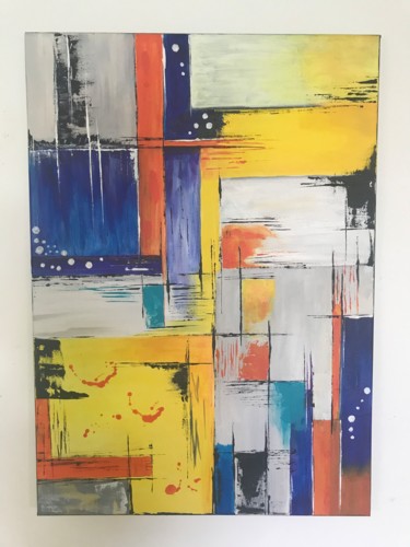 Peinture intitulée "Decoration" par Marie-Hélène Burdy, Œuvre d'art originale, Acrylique