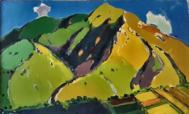 Pintura intitulada "The mountains" por Mher Chatinyan, Obras de arte originais, Óleo