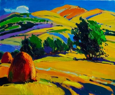 Painting titled "In the mountains of…" by Mher Chatinyan, Original Artwork, Oil