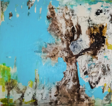 Pittura intitolato ""l arbre à magie"" da Mi Baudry, Opera d'arte originale, Acrilico