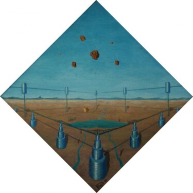 Peinture intitulée "Pasado y futuro (+1…" par Mi-Guel, Œuvre d'art originale